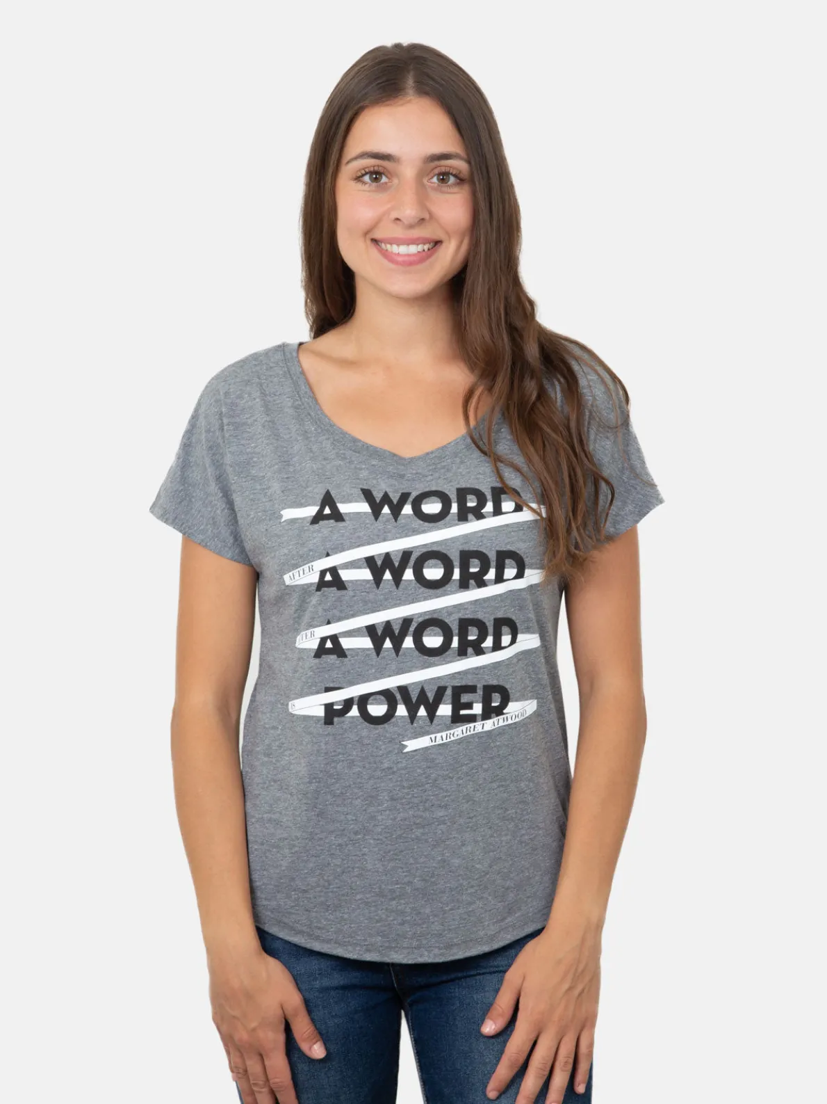 A Word is Power - Margaret Atwood women's book t-shirt