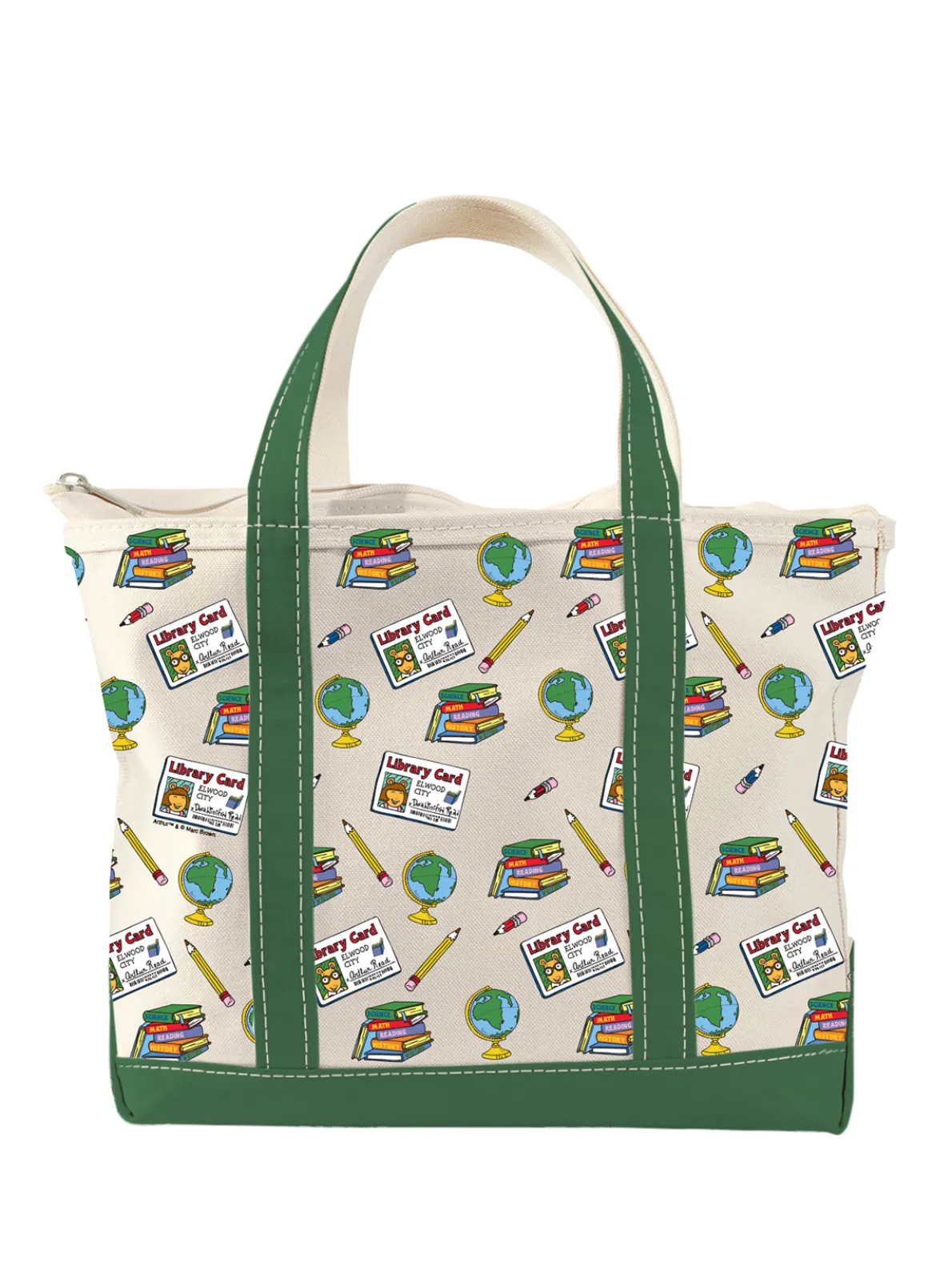 Arthur: Library Card large zippered tote