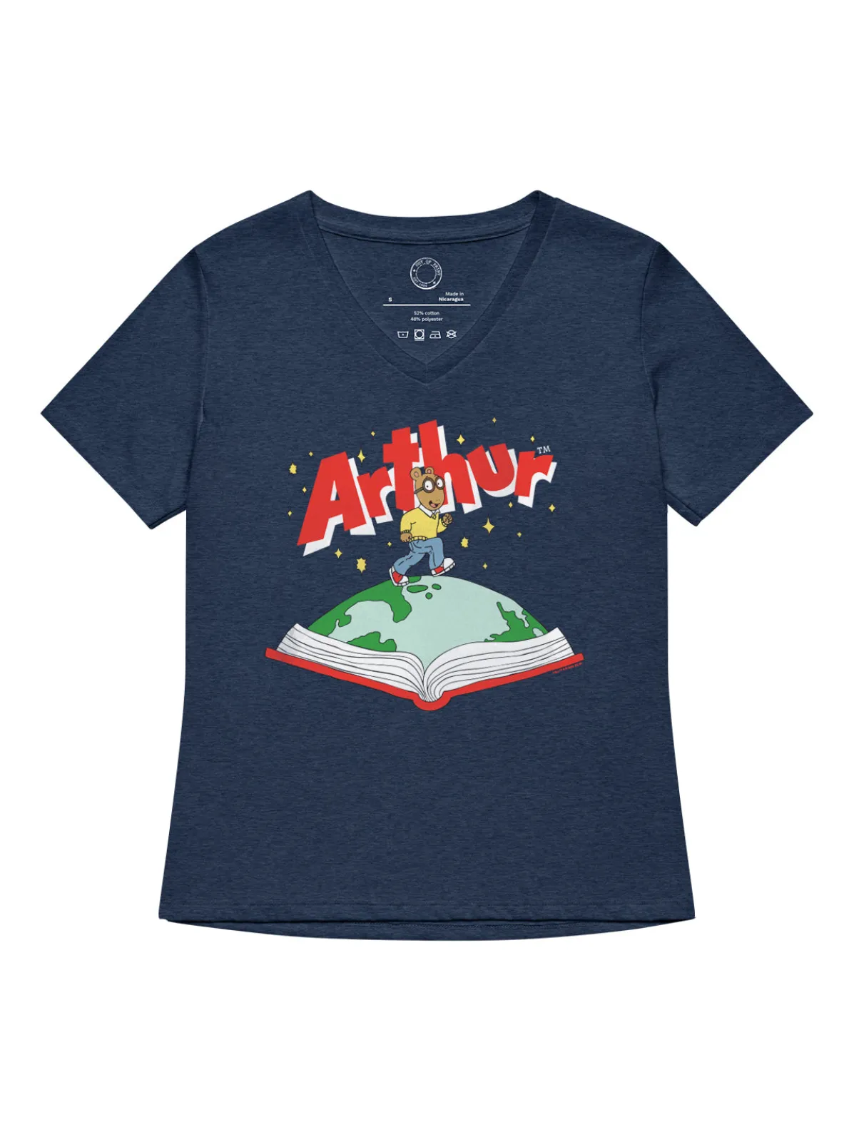 Arthur: Open Book Women’s V-Neck T-Shirt (Print Shop)