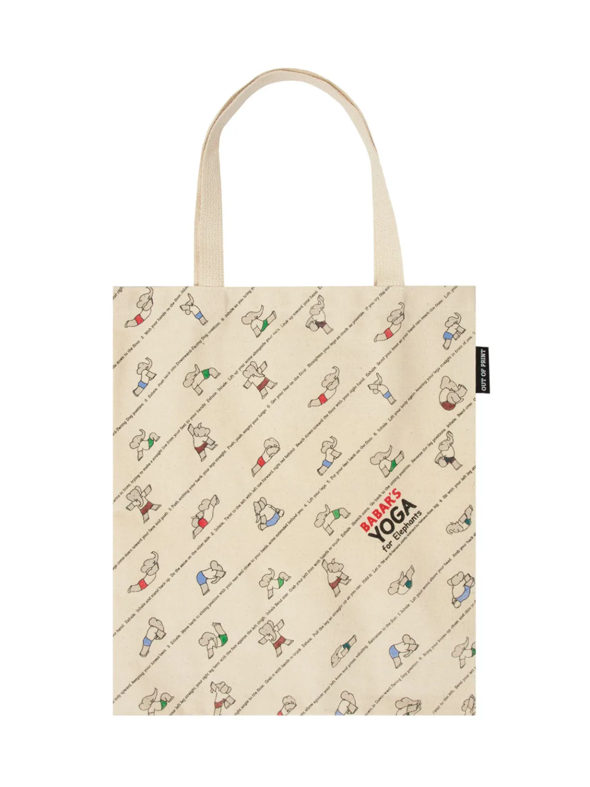 Babar's Yoga for Elephants tote bag