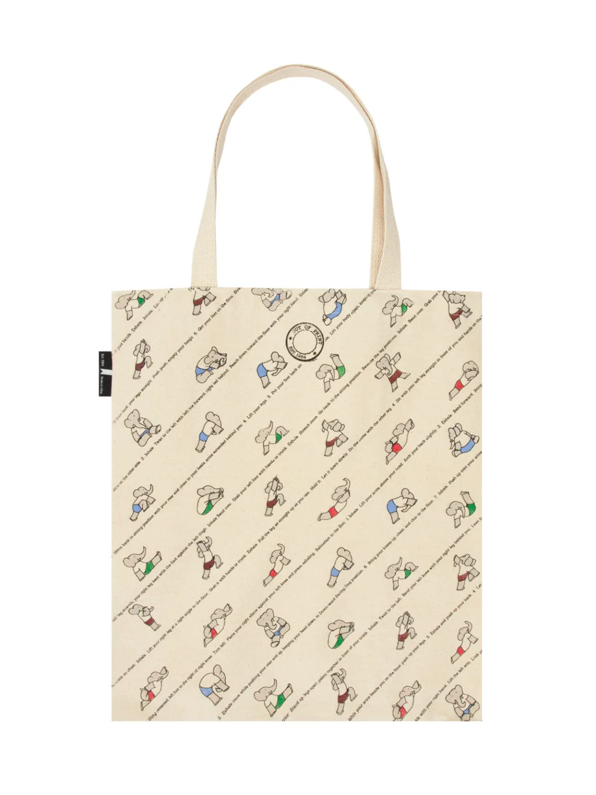 Babar's Yoga for Elephants tote bag