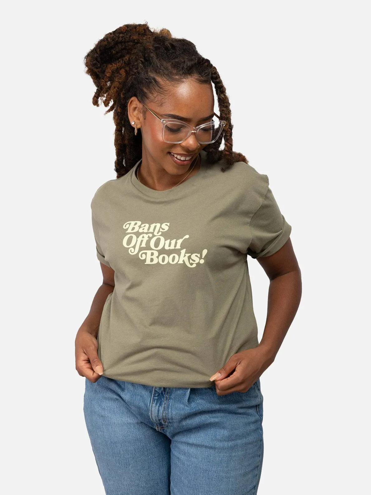 Bans Off Our Books Unisex T-Shirt (Green)