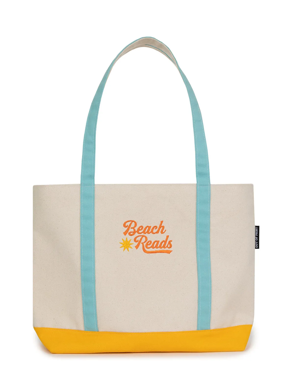 Beach Reads large zippered tote