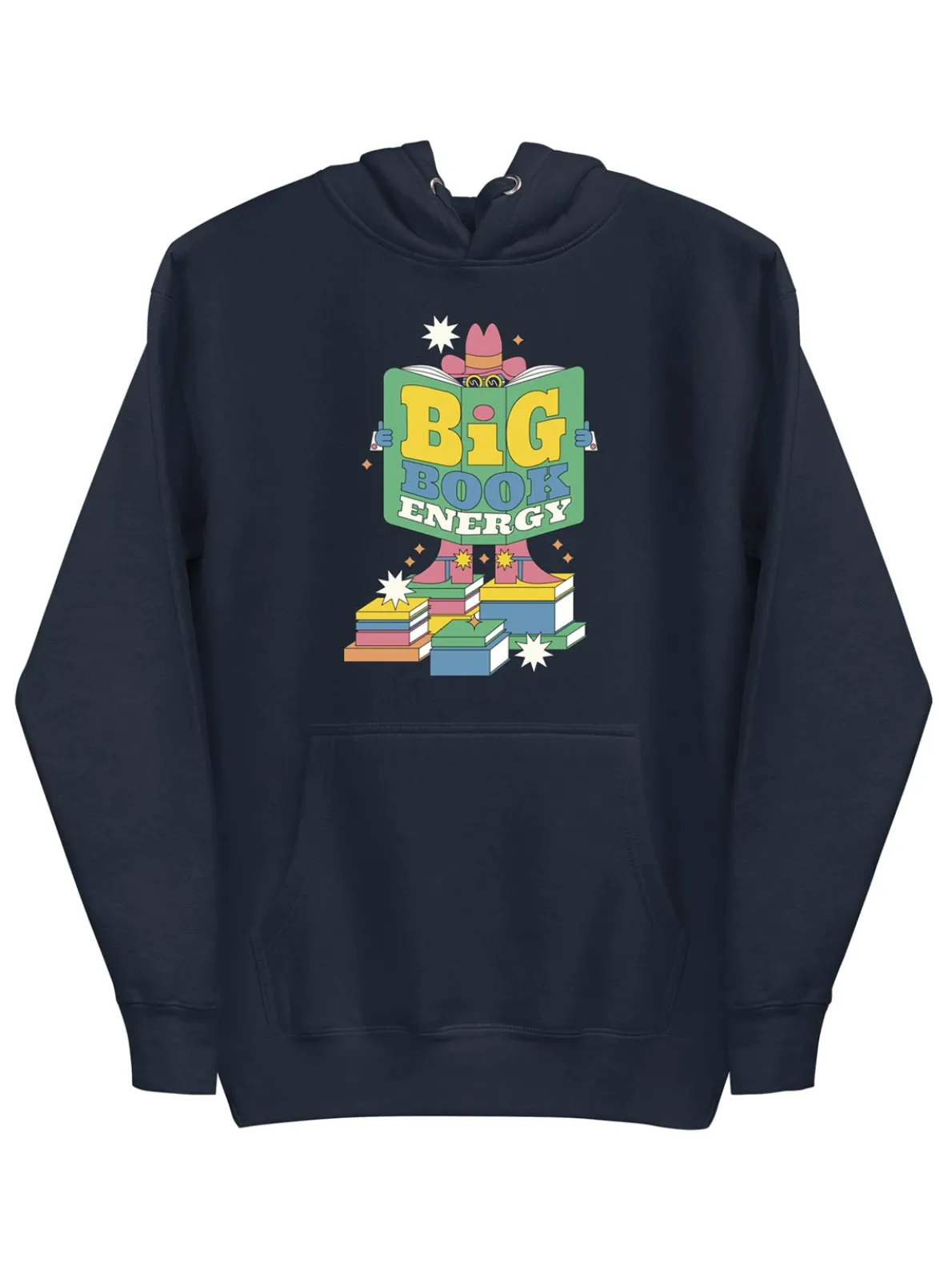 Big Book Energy Unisex Hoodie (Print Shop)