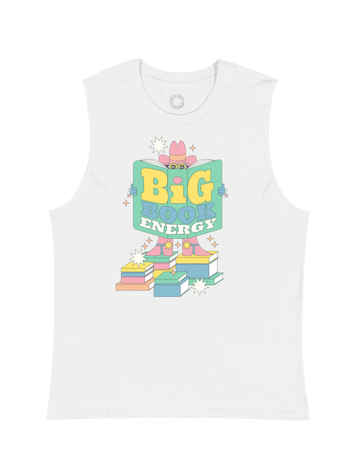 Big Book Energy Unisex Tank Top (Print Shop)