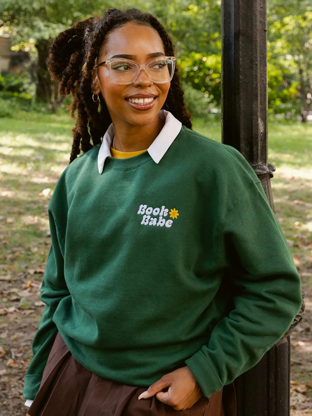 Book Babe Embroidered Unisex Sweatshirt (Print Shop)