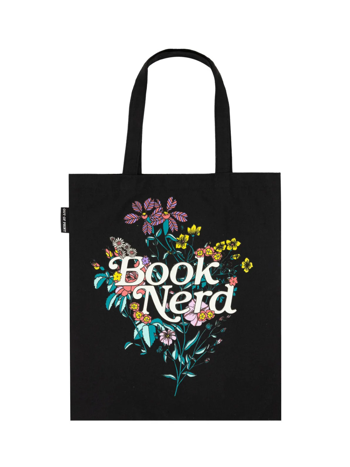 Book Nerd Floral tote bag