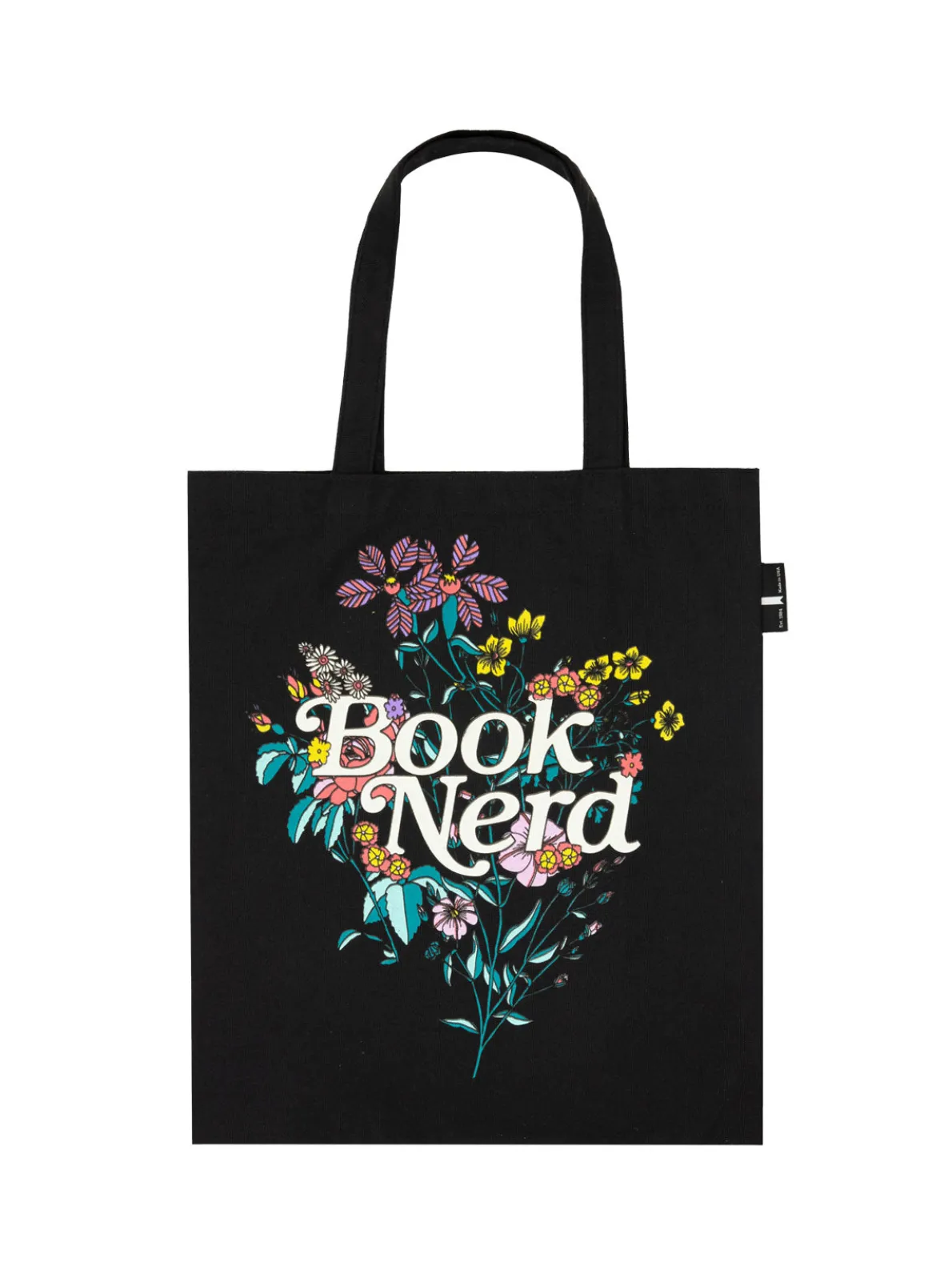 Book Nerd Floral tote bag