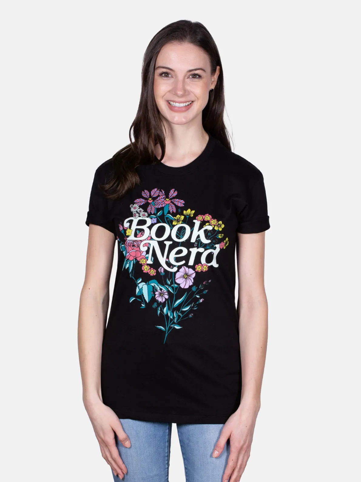 Book Nerd Floral Unisex T-Shirt