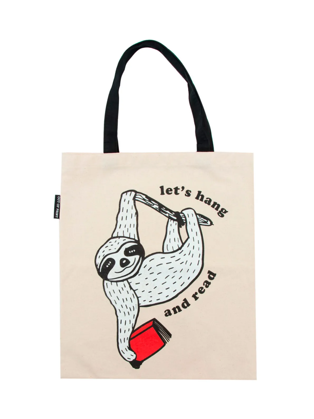 Book Sloth - Let's Hang and Read tote bag