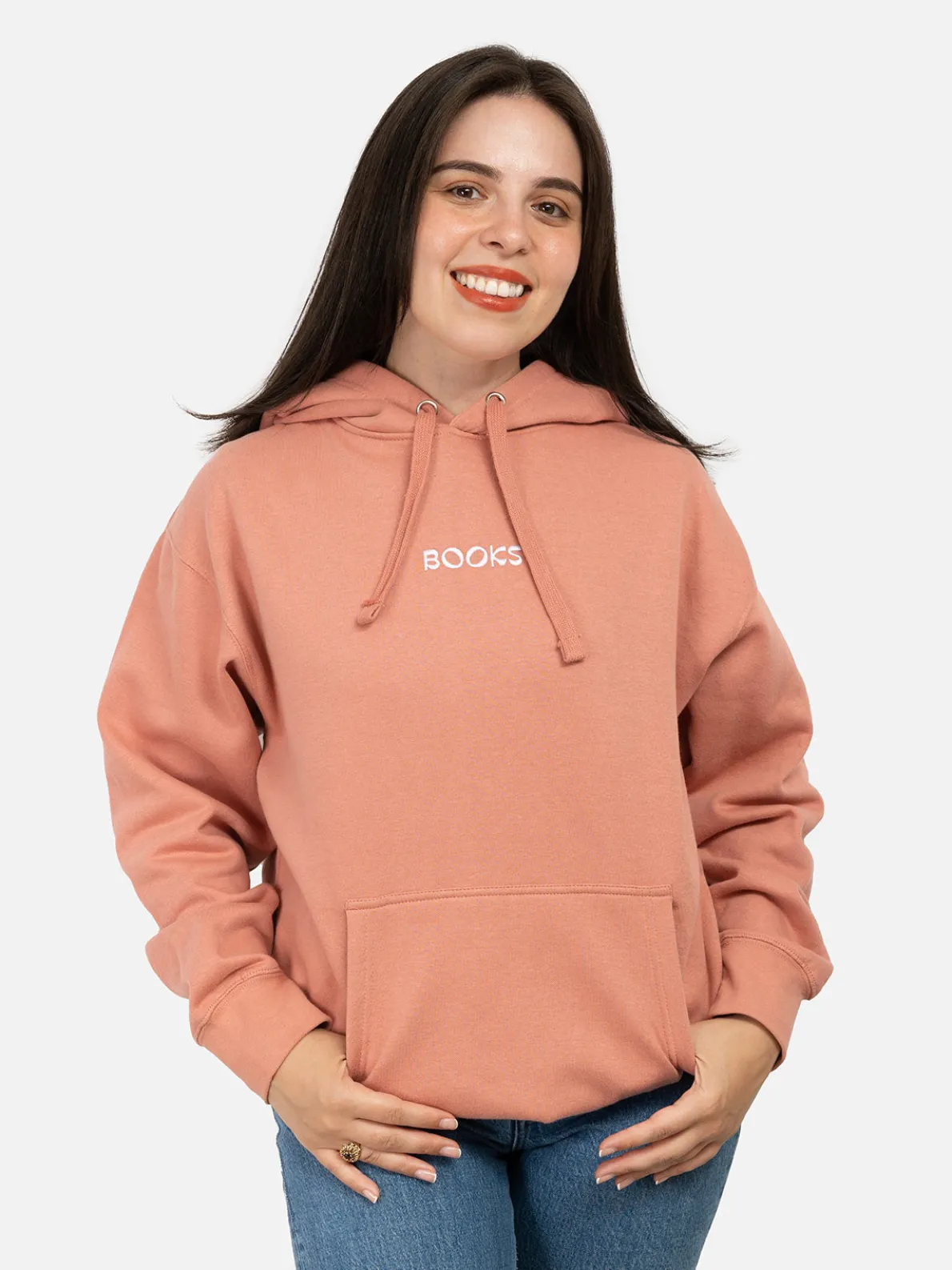 Books Embroidered Unisex Hoodie (Print Shop)