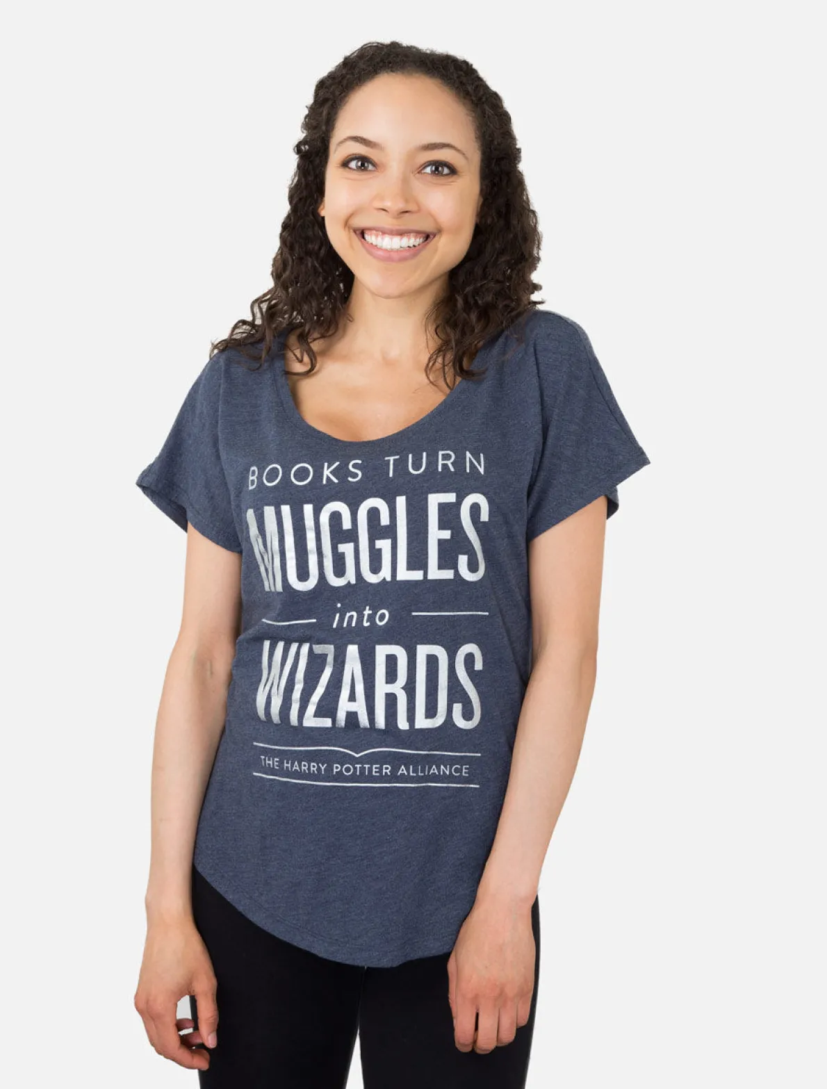 Books Turn Muggles into Wizards Women’s Relaxed Fit T-Shirt