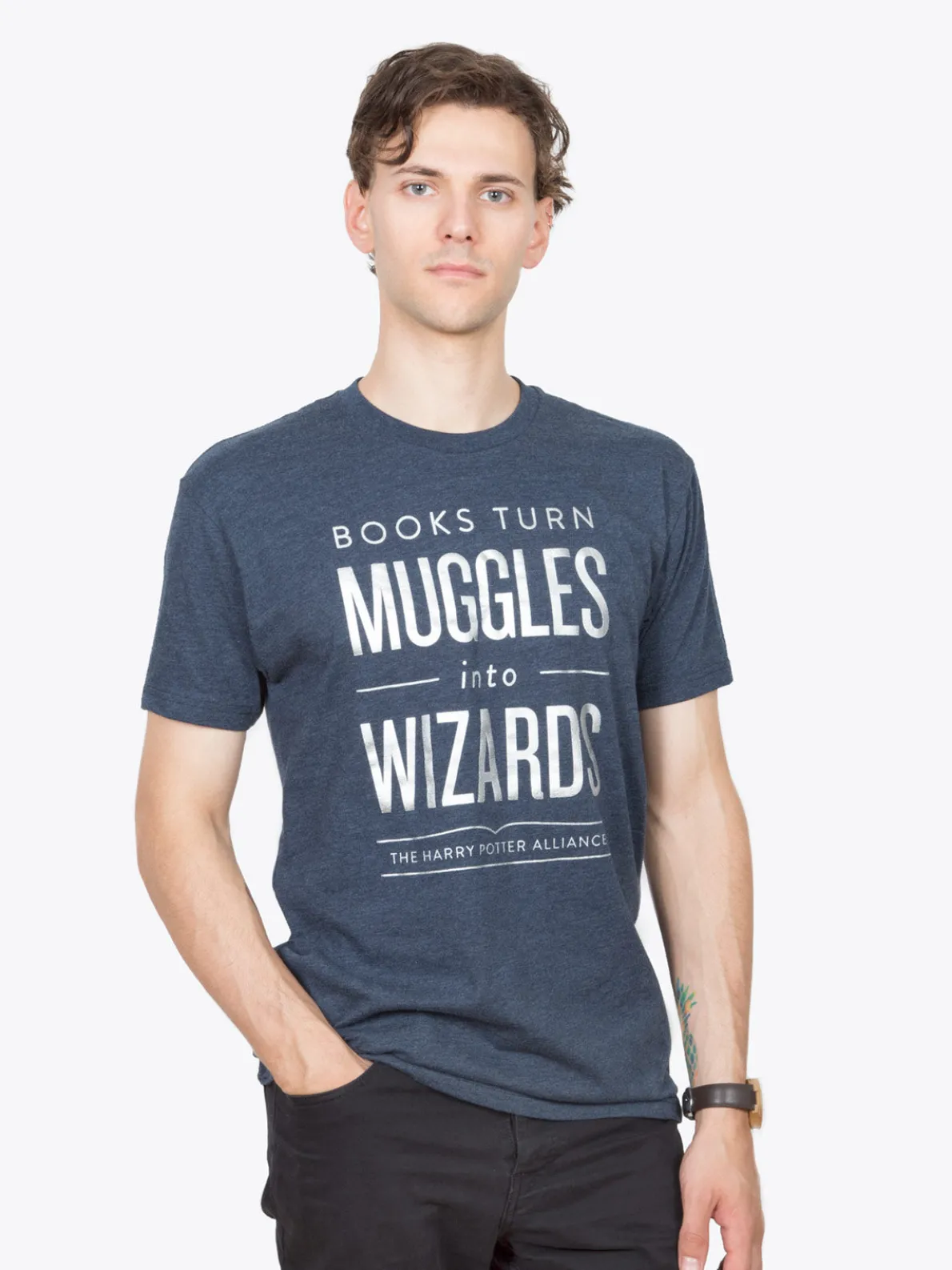 Books Turn Muggles into Wizards Unisex T-Shirt