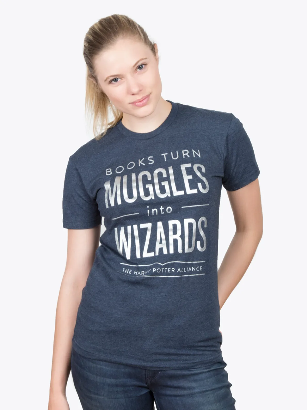 Books Turn Muggles into Wizards Unisex T-Shirt