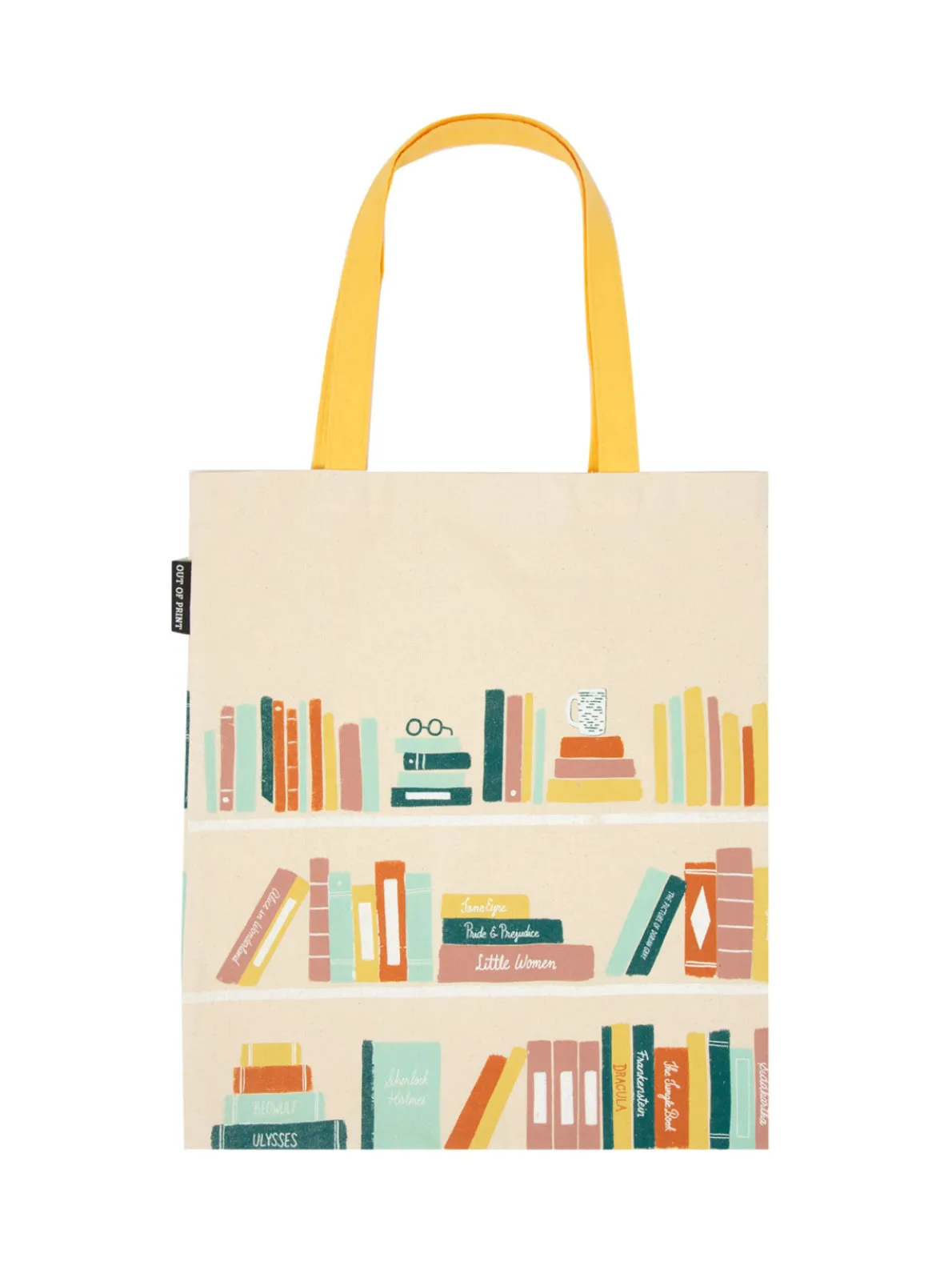 Bookshelf tote bag