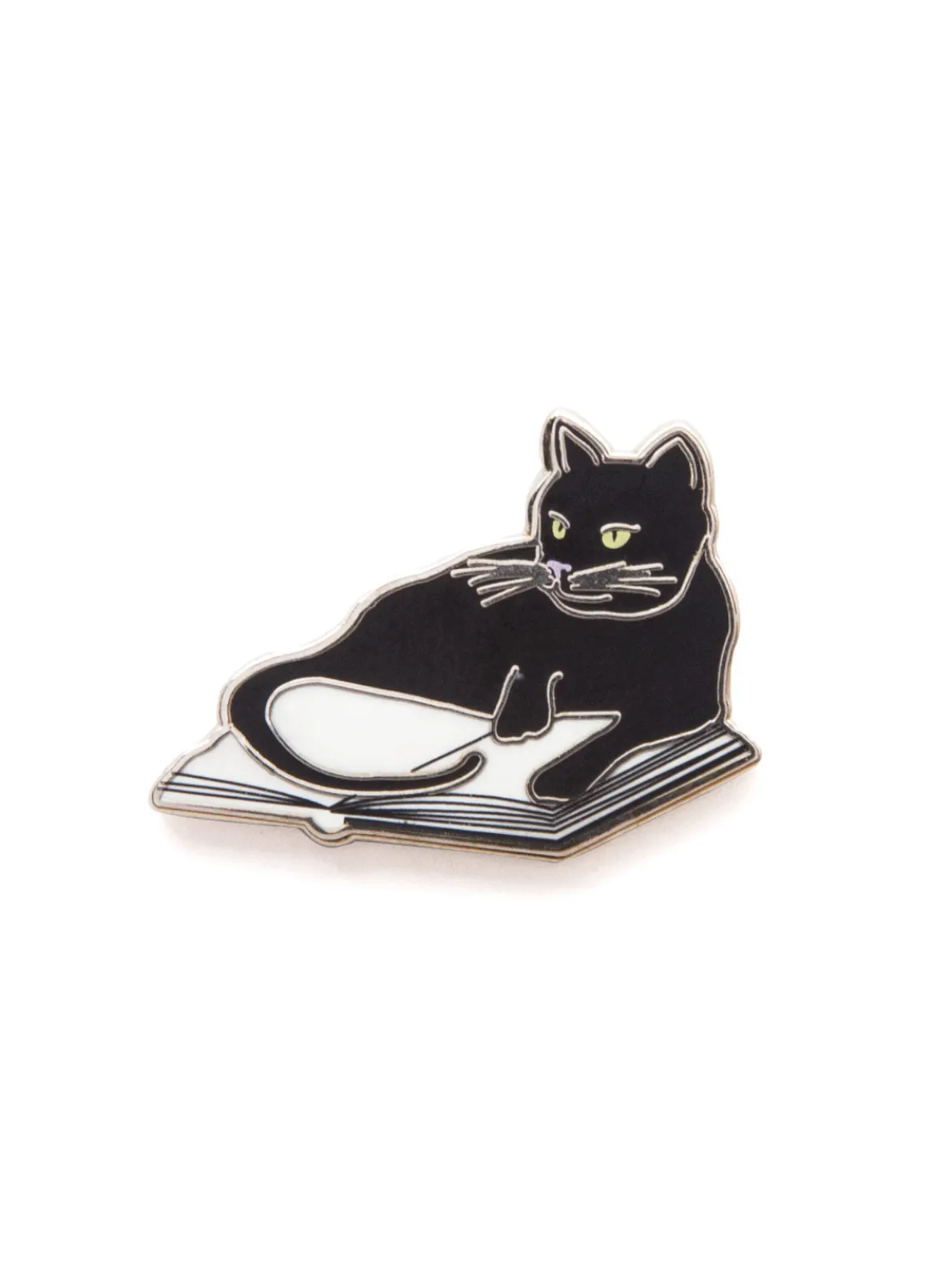 Bookstore Cats enamel pin