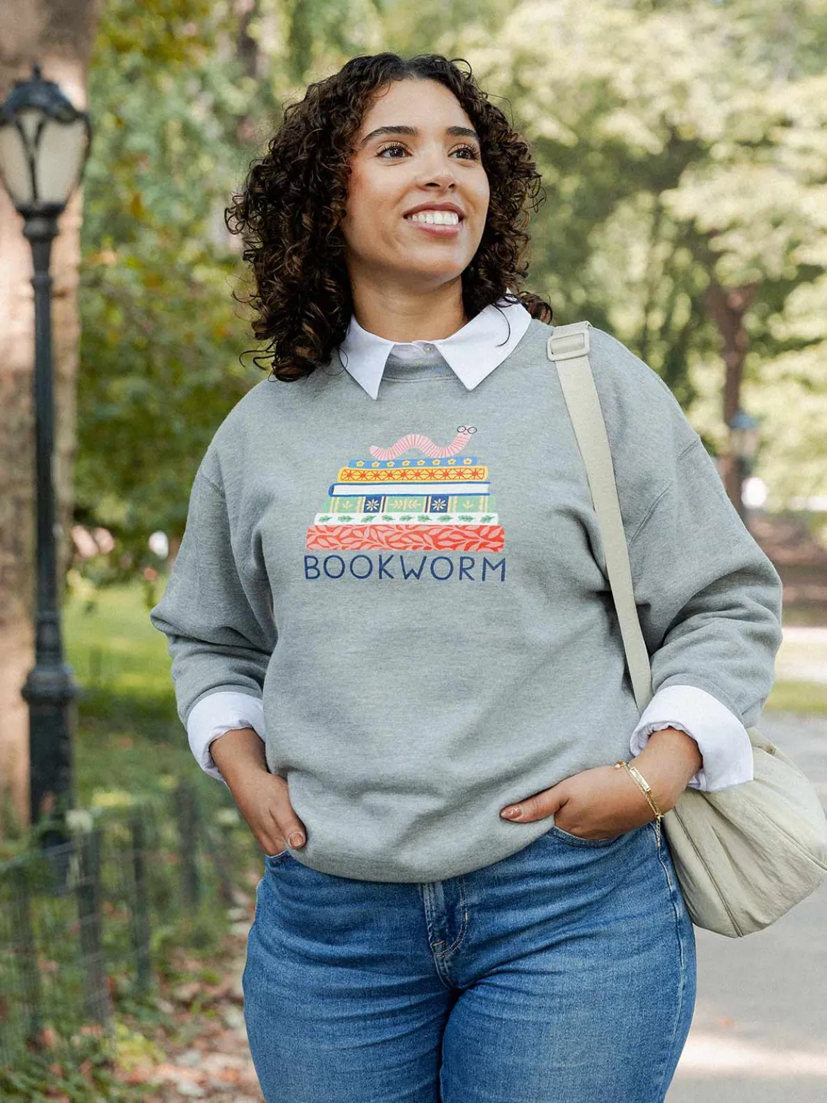 Bookworm Unisex Sweatshirt (Print Shop)