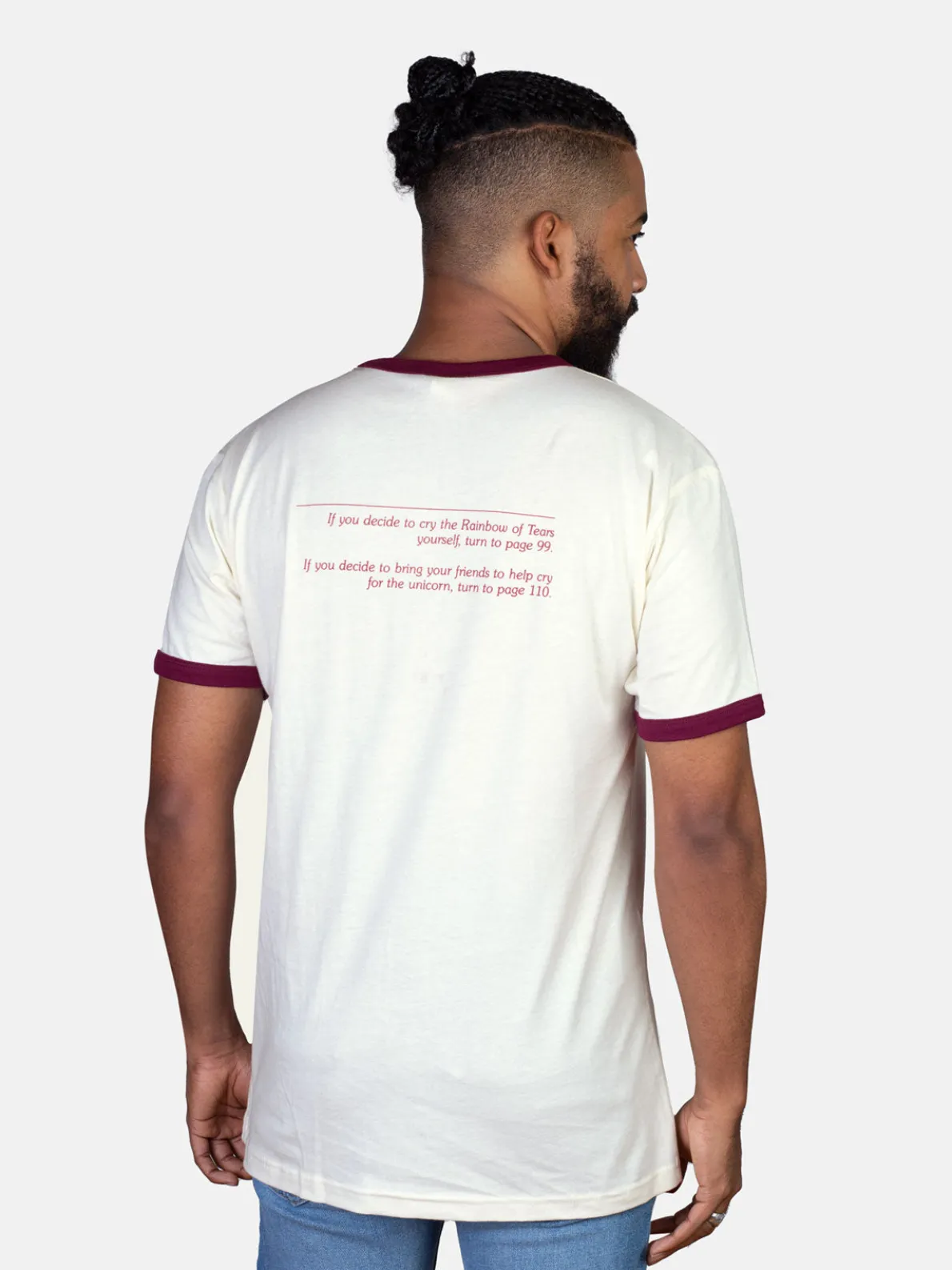 Choose Your Own Adventure: The Magic of the Unicorn Unisex Ringer T-Shirt