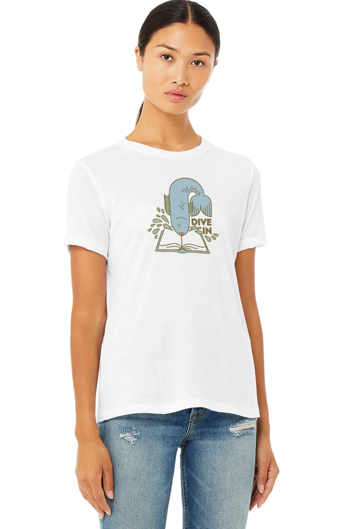 Dive In – Women's Crew T-Shirt (Print Shop)