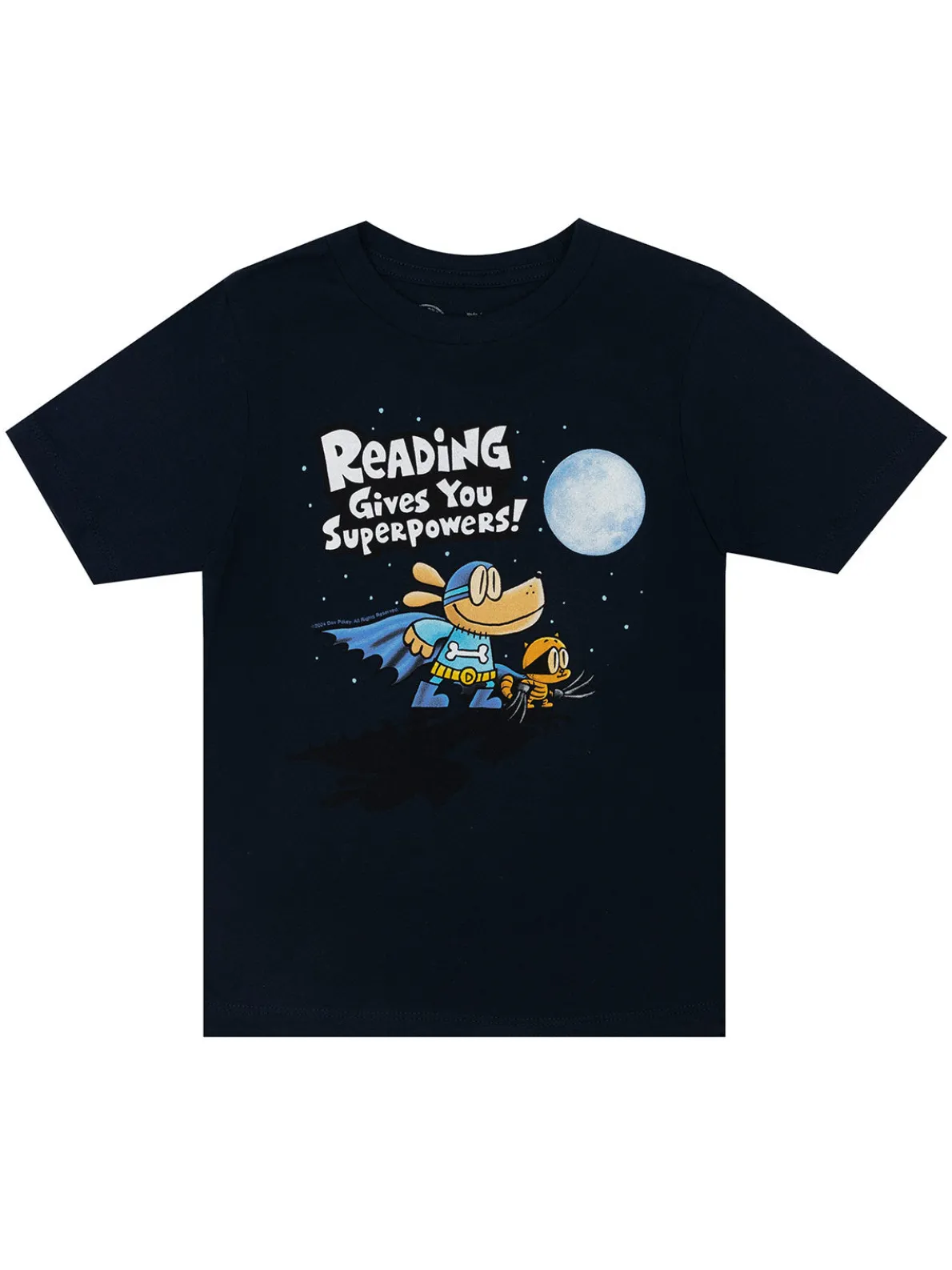 Dog Man: Reading Gives You Superpowers Kids' T-Shirt