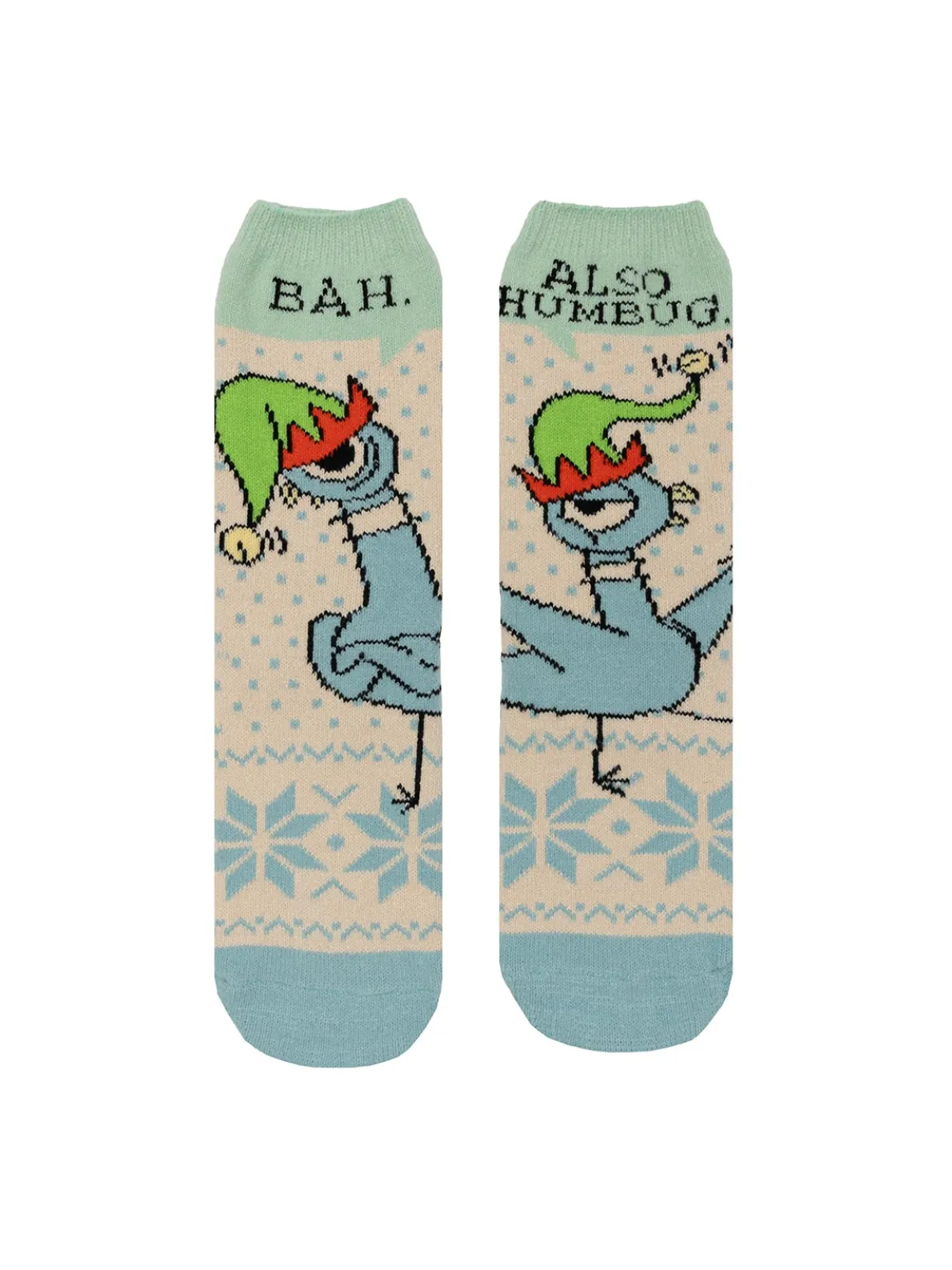 Don't Let the Pigeon Drive the Sleigh cozy socks