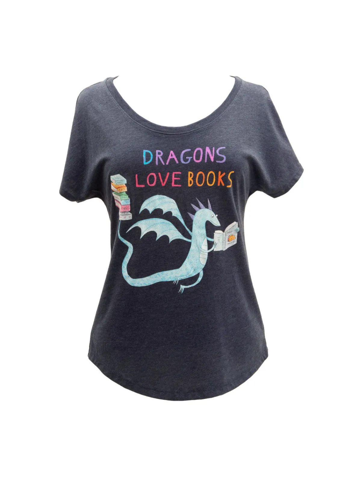 Dragons Love Books Women’s Relaxed Fit T-Shirt