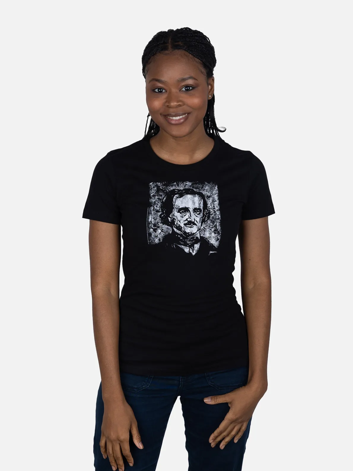 Edgar Allan Poe Melancholy Women's Crew T-Shirt