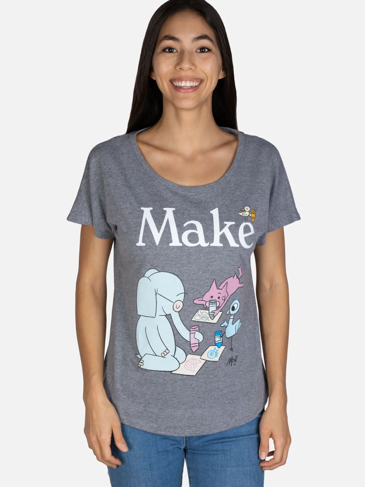 ELEPHANT & PIGGIE Make Women’s Relaxed Fit T-Shirt