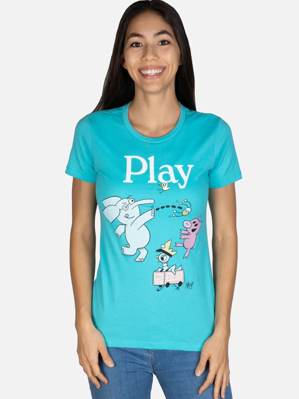 ELEPHANT & PIGGIE Play Women's Crew T-Shirt