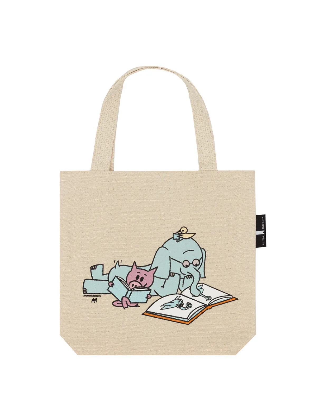 ELEPHANT & PIGGIE Read mini tote bag