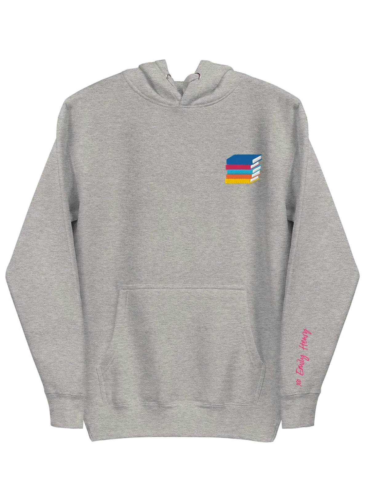 Emily Henry - Books Are My Happy Place Embroidered Unisex Hoodie (Print Shop)