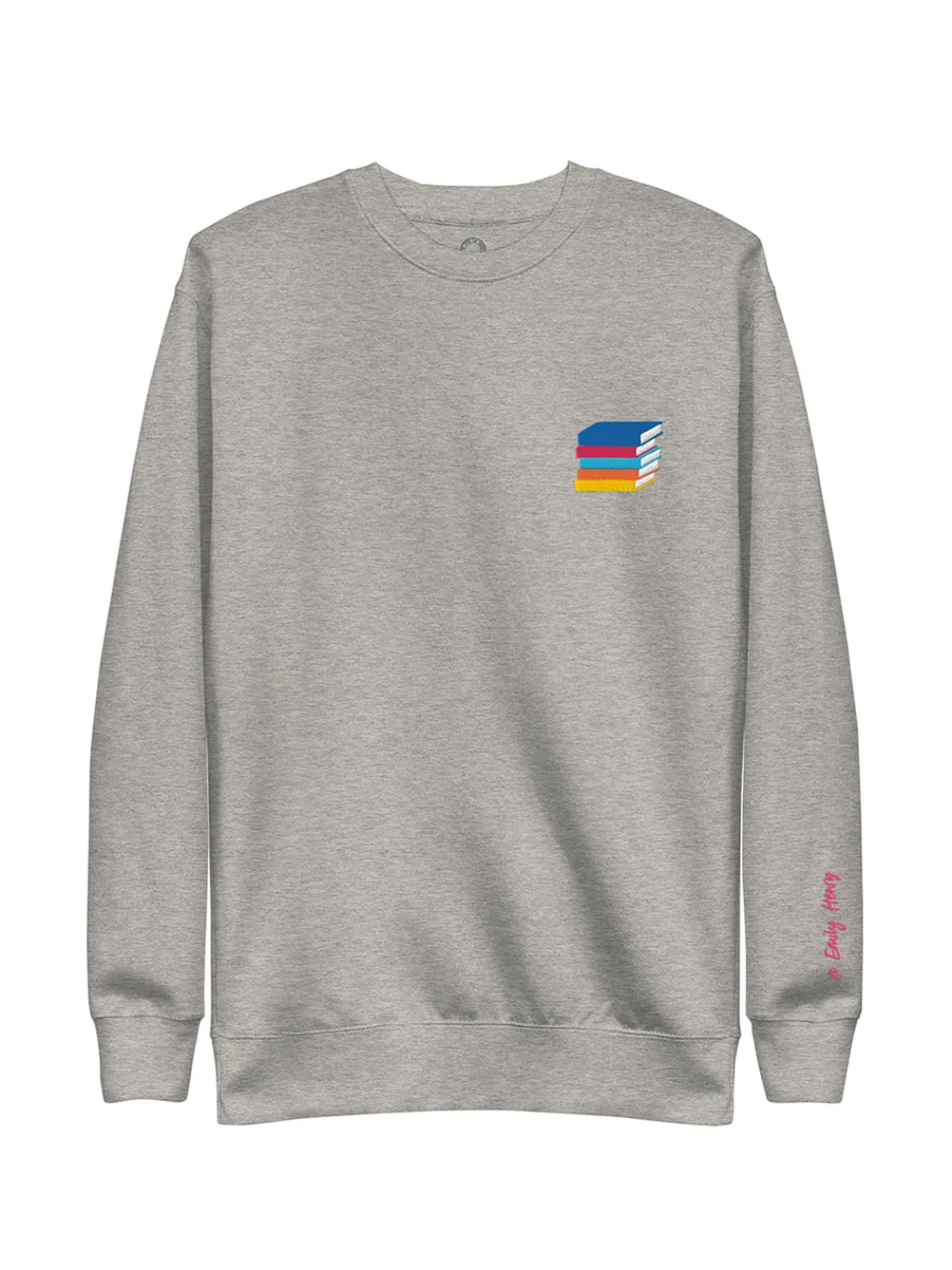 Emily Henry - Books Are My Happy Place Embroidered Unisex Sweatshirt (Print Shop)