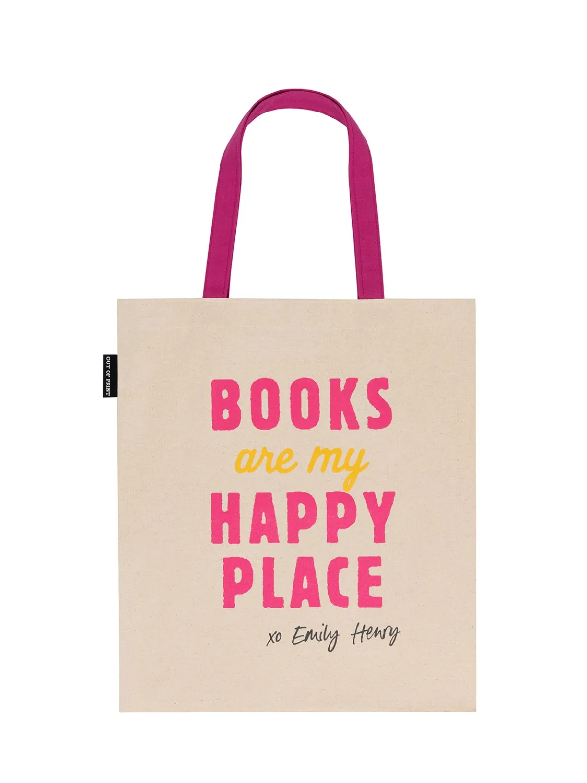 Emily Henry - Books Are My Happy Place tote bag