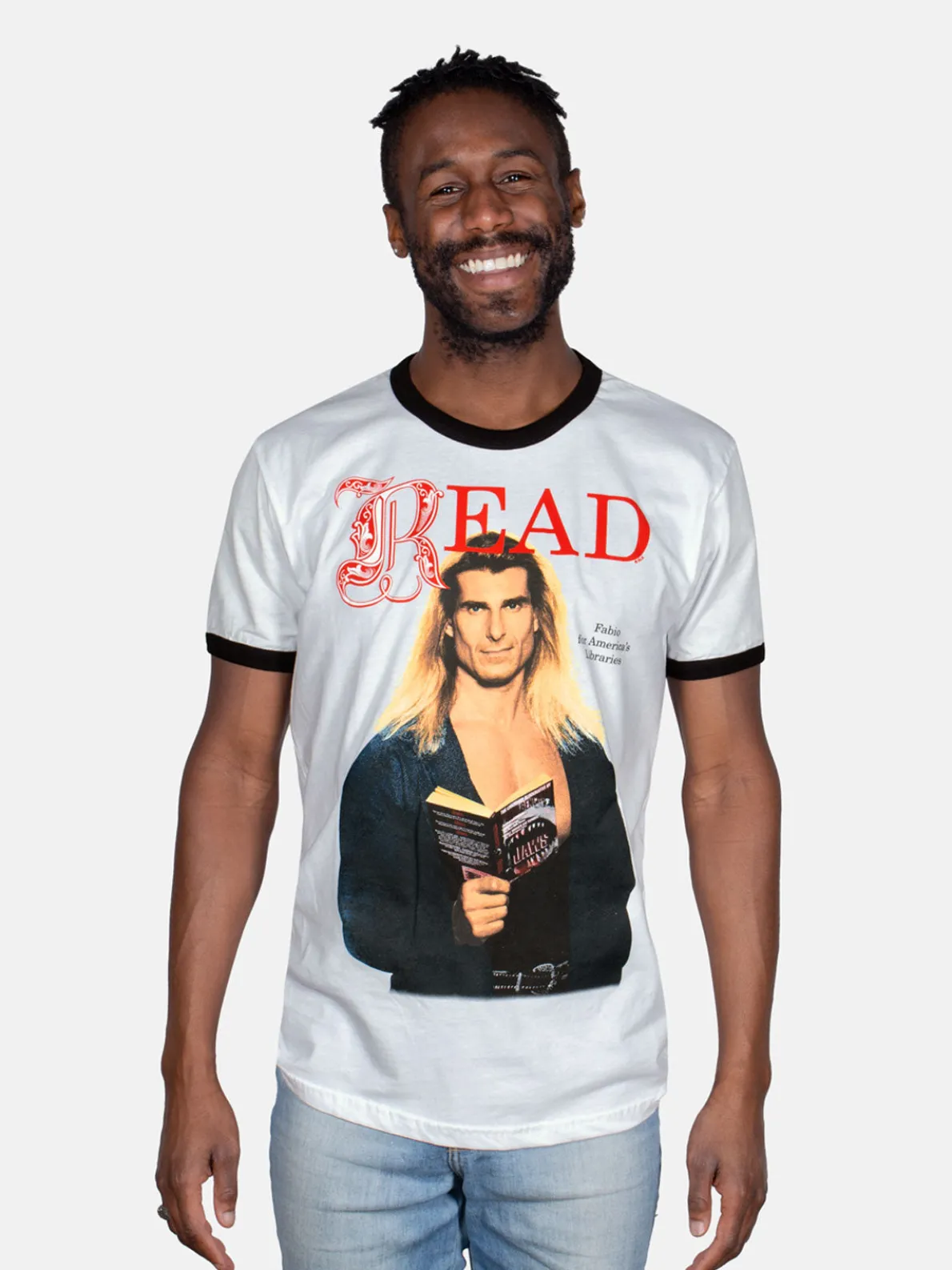 Fabio READ Unisex Ringer T-Shirt