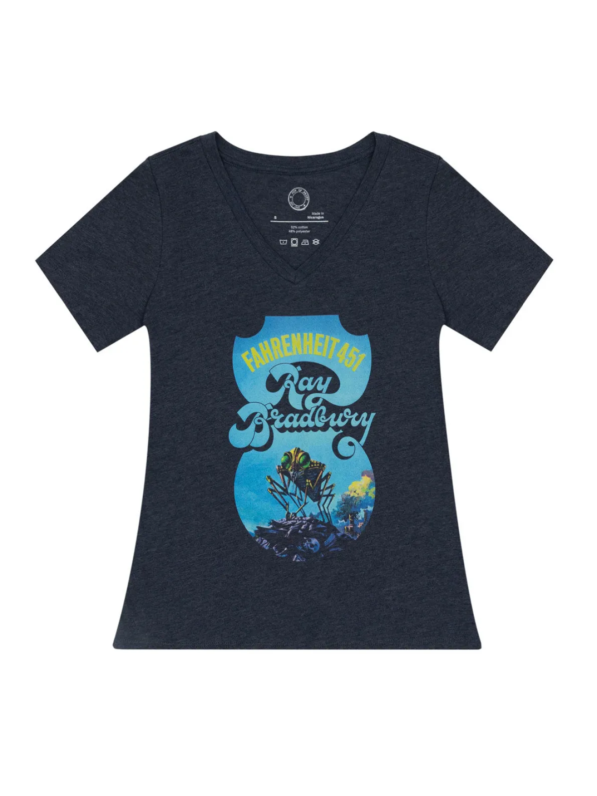 Fahrenheit 451 Women's V-Neck T-Shirt (Print Shop)