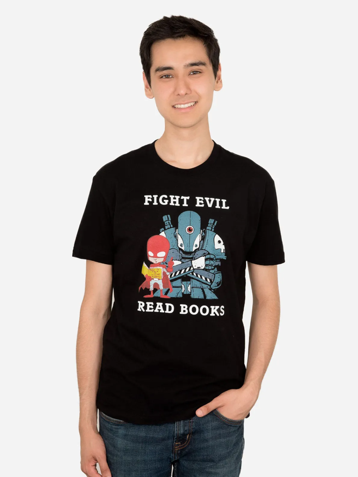 Fight Evil, Read Books Unisex T-Shirt (2018)