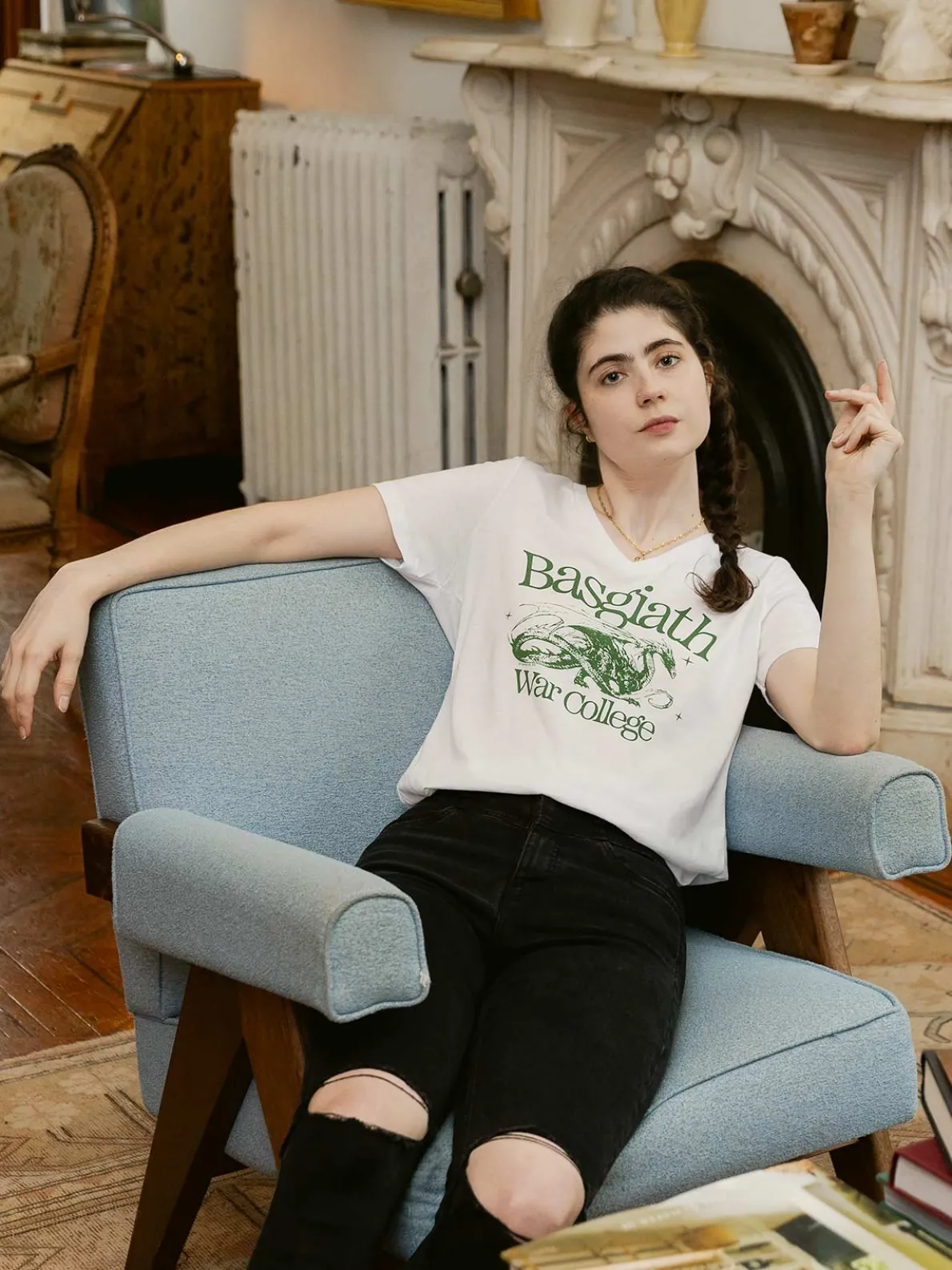 Fourth Wing: Basgiath War College Women's V-Neck T-Shirt (Print Shop)