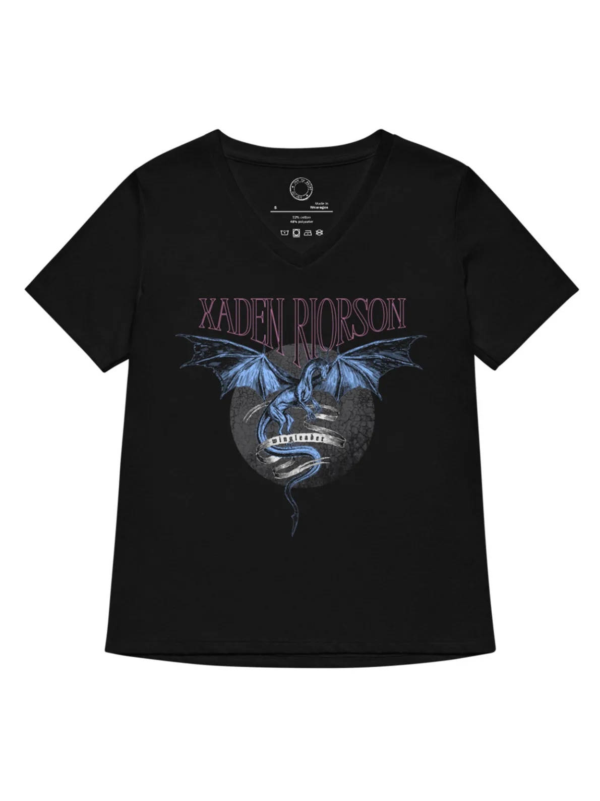 Fourth Wing: Xaden Riorson Women’s V-Neck T-Shirt (Print Shop)
