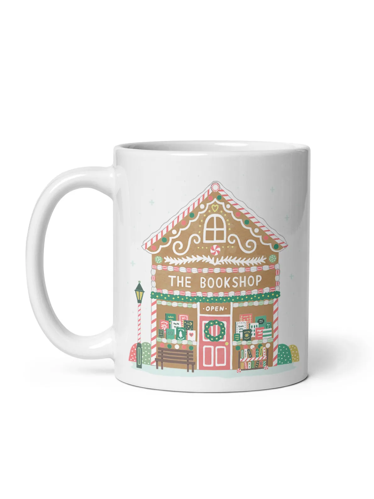 Gingerbread Bookshop Mug (Print Shop)