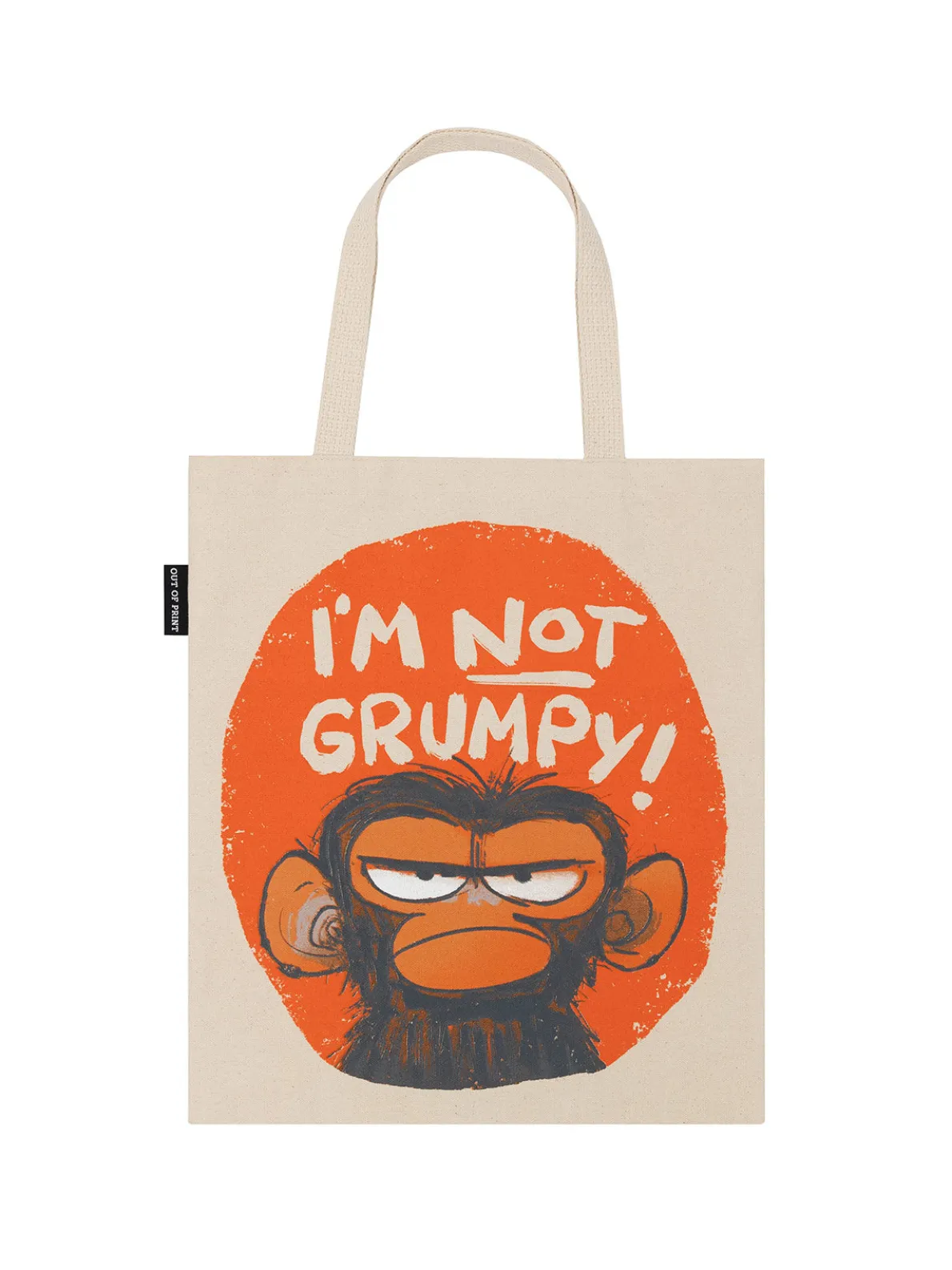 Grumpy Monkey tote bag