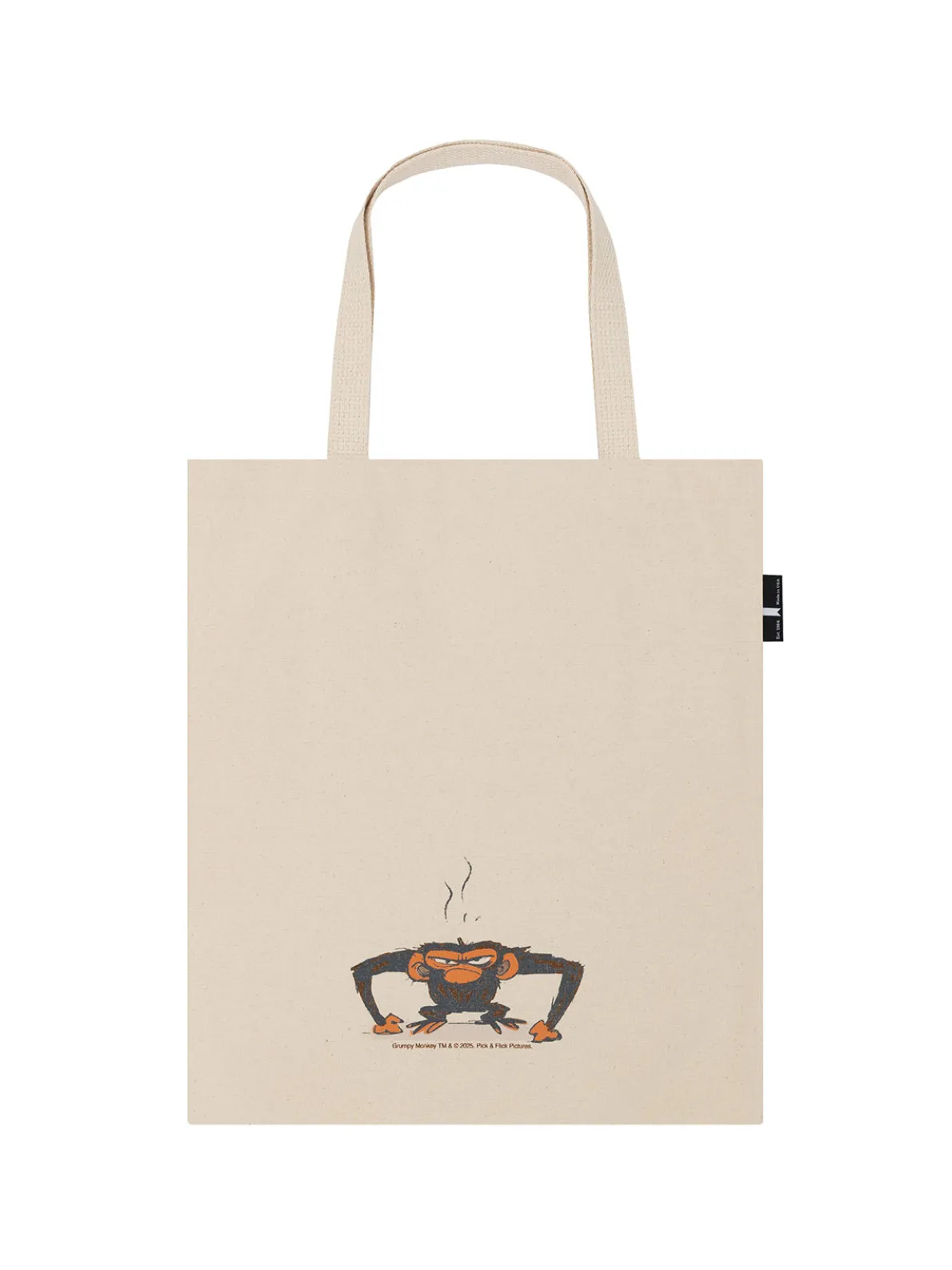 Grumpy Monkey tote bag