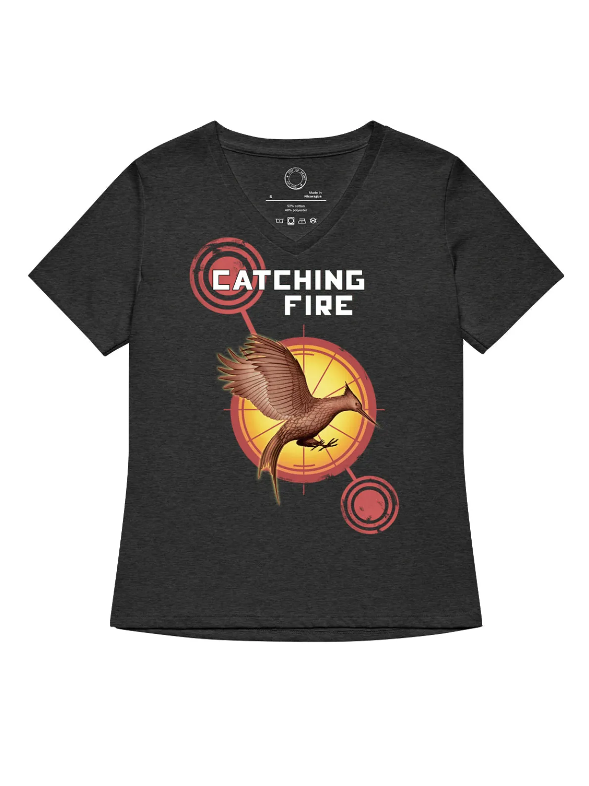 Hunger Games: Catching Fire Women's V-Neck T-Shirt (Print Shop)