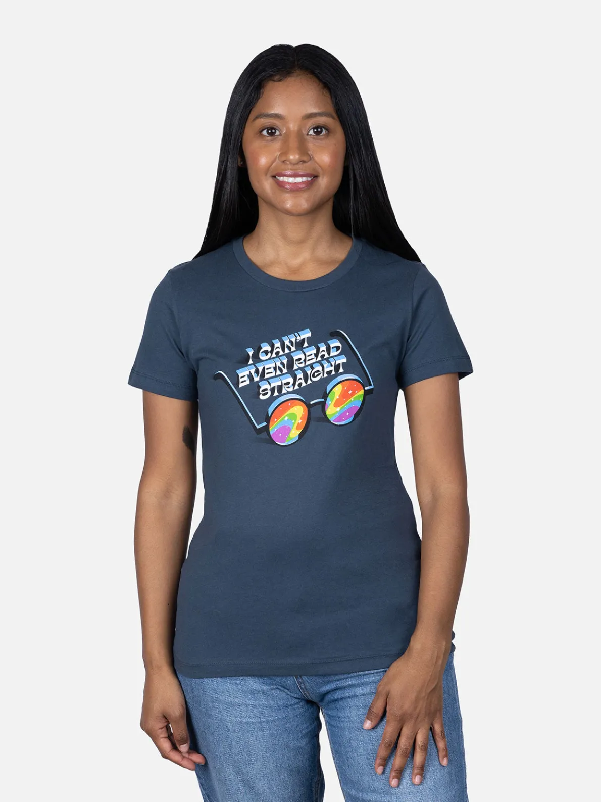 I Can't Even Read Straight Women's Crew T-Shirt