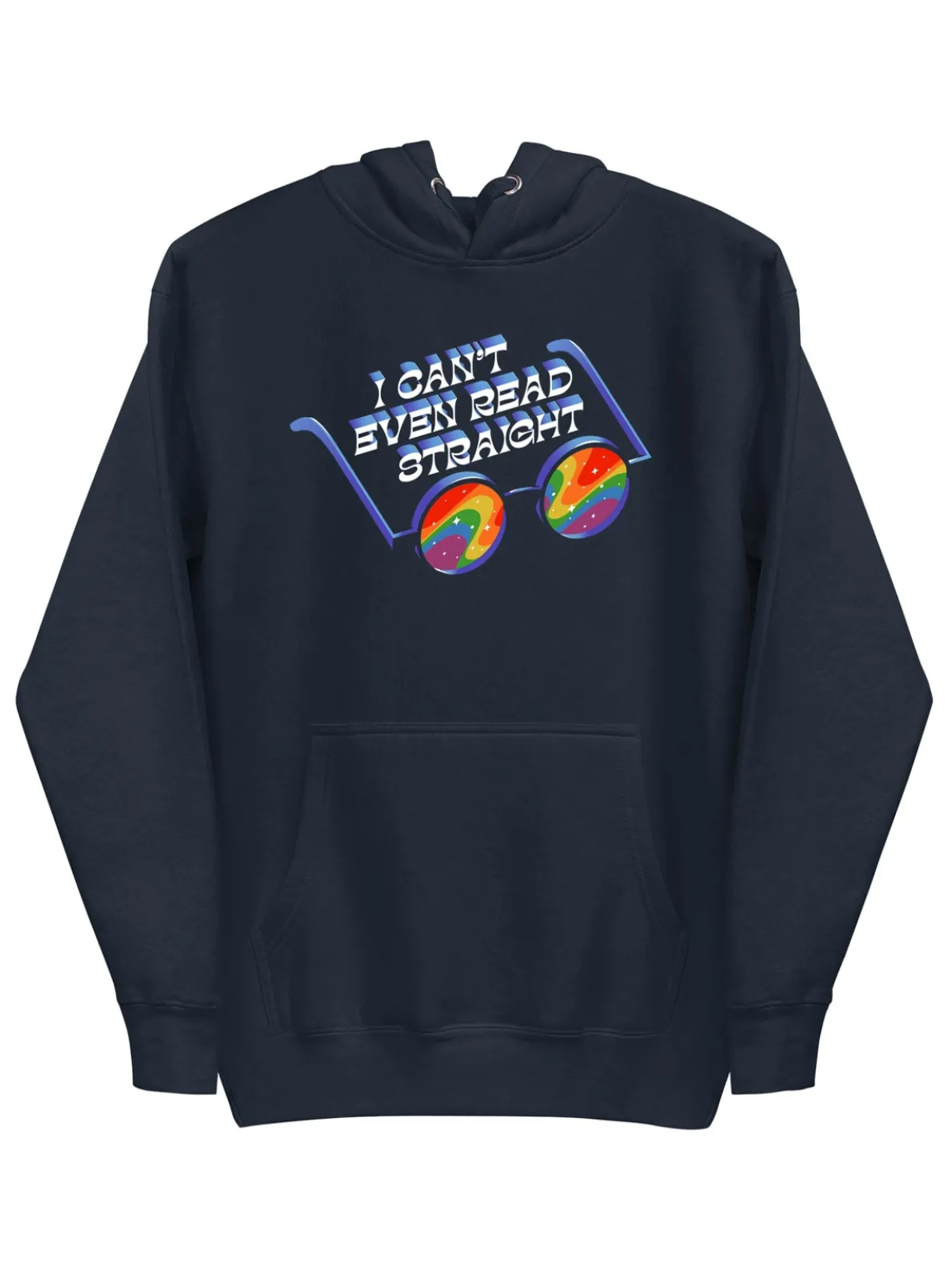 I Can't Even Read Straight Unisex Hoodie (Print Shop)