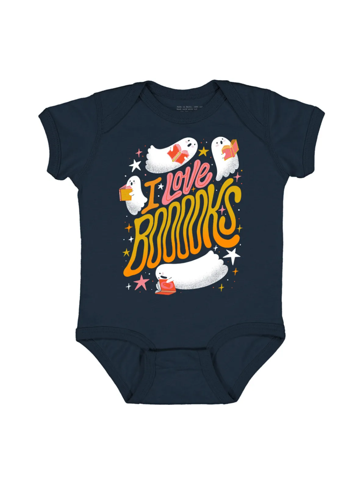 I Love Booooks baby bodysuit