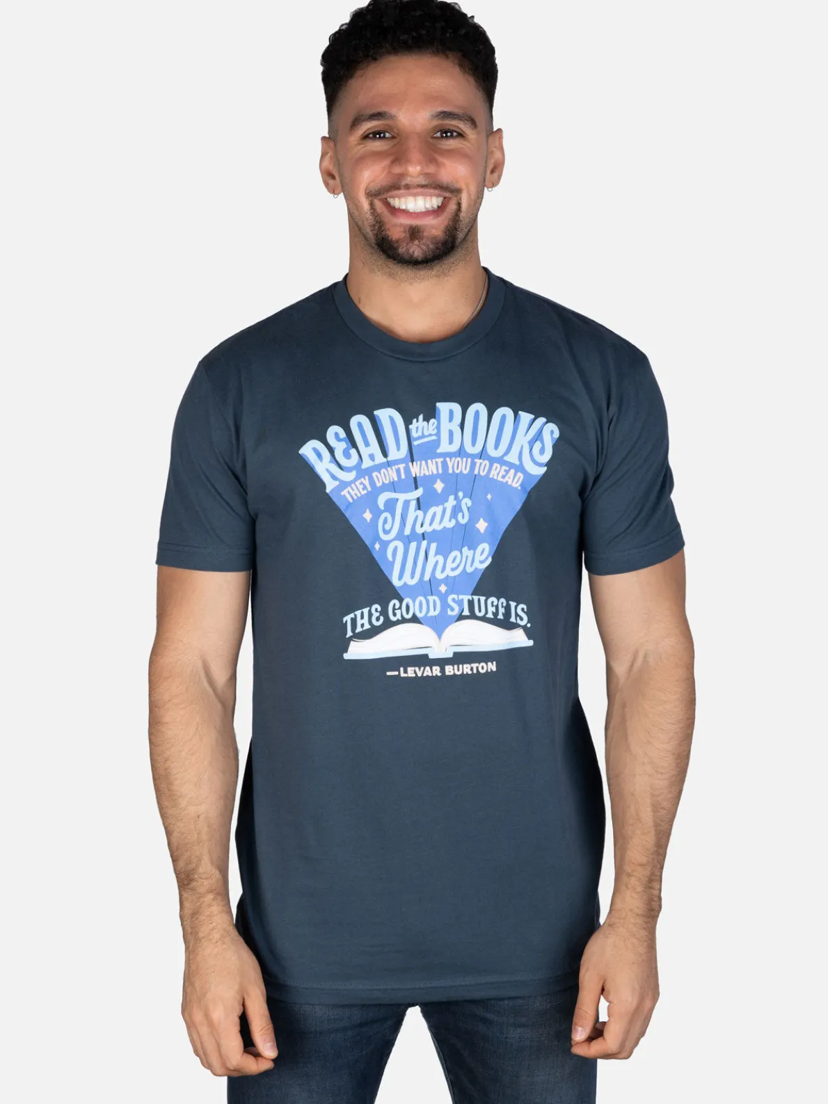 LeVar Burton "Read the Books They Don't Want You to Read" Unisex T-Shirt