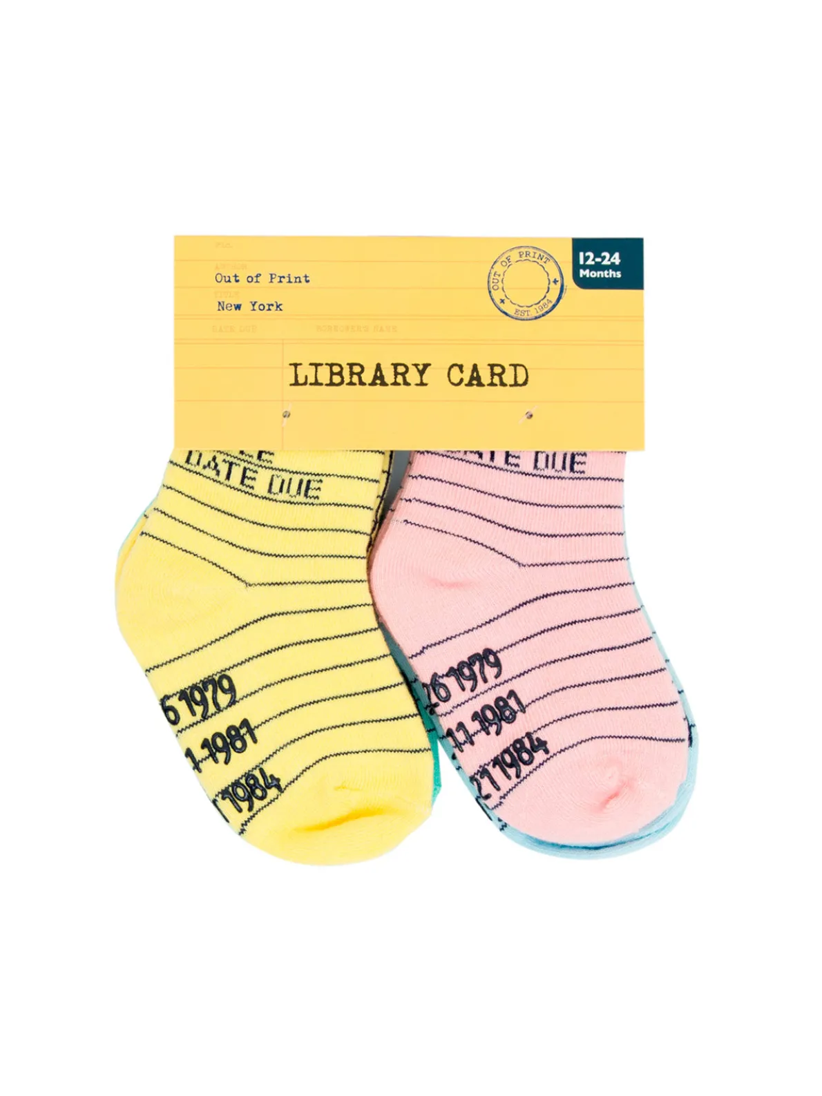 Library Card Children's Socks (4-pack)