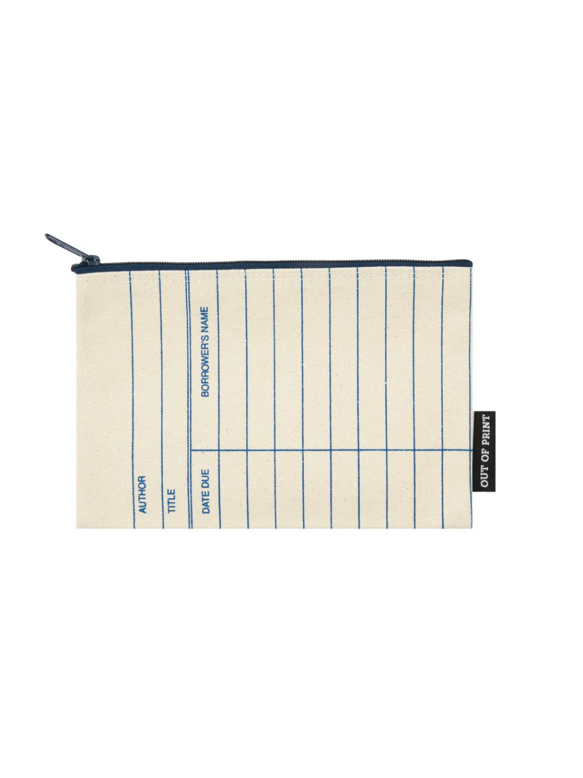 Library Card: Natural pouch