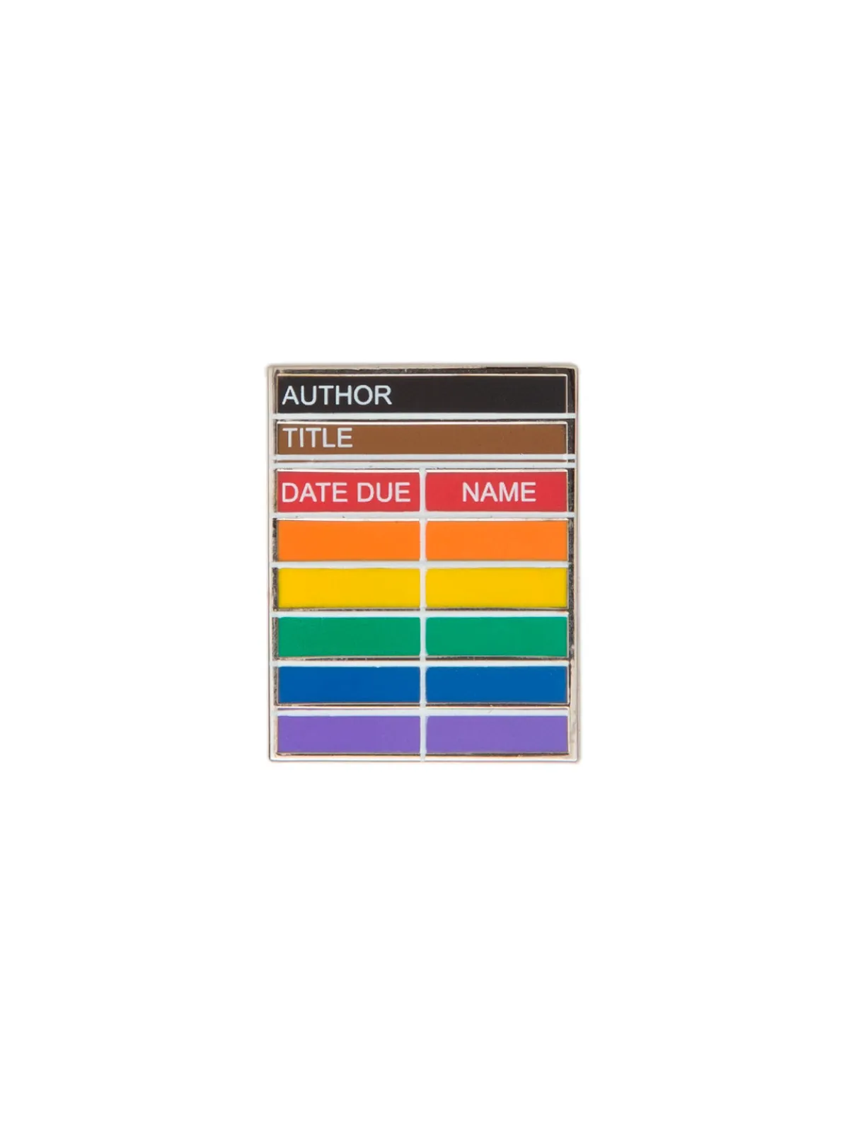 Library Card Pride enamel pin