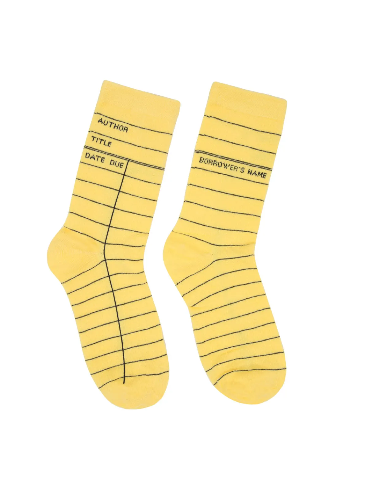 Library Card: Yellow socks
